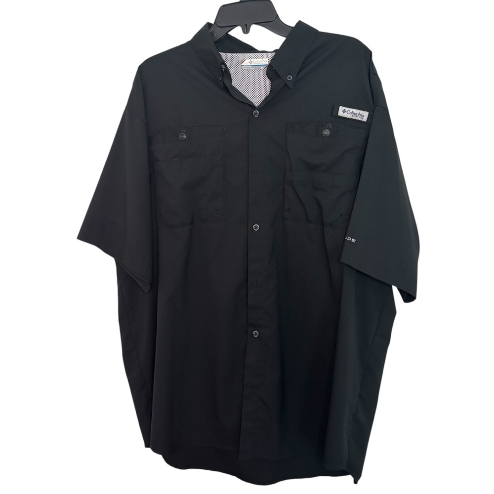 Columbia Fishing Black Button-Up Shirt